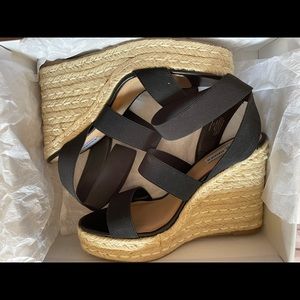 Steve Madden Shimmy Wedge - black